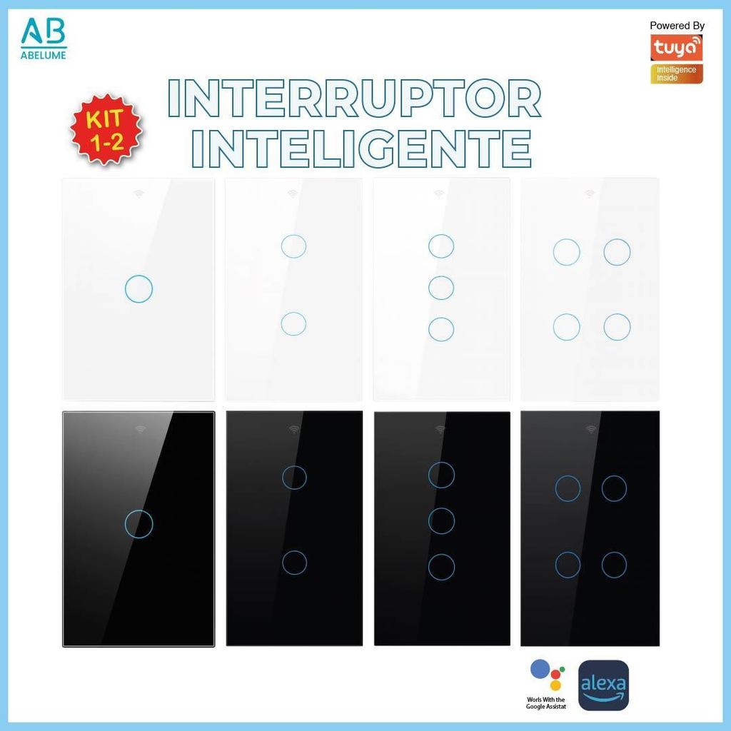 Interruptor Inteligente Toque Wifi 1 2 3 4 Botões Controle Aplicativo Alexa Tuya e Google em Oferta na Shopee
