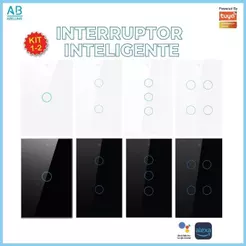 Interruptor Inteligente Toque Wifi 1 2 3 4 Botões Controle Aplicativo Alexa Tuya e Google