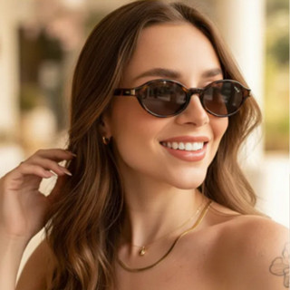 Óculos de Sol Feminino Tendência 2026 Oval Virginia Luxo Allure com Garantia UV400 em Oferta na Shopee