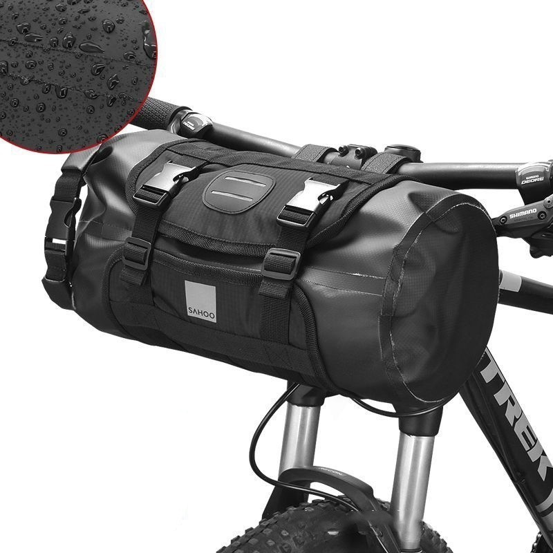 Bolsa de Ciclismo para Bicicleta, Bolsa para Tubo Frontal Impermeável, Cesta para Guidão de Bicicleta, Bolsa Frontal par