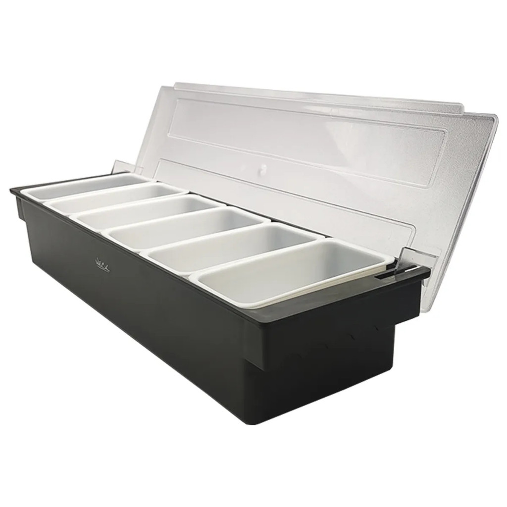 Porta Condimentos Profissional Weck P/ Temperos Frutas C/ 6 Divisórias em Oferta na Shopee