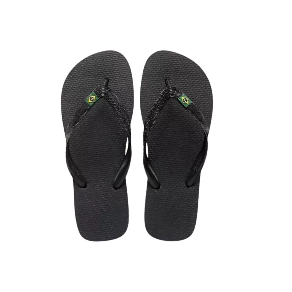Chinelo Sandalia de Dedo Havainas Brasil Bandeirinha Branco Preto em Oferta na Shopee
