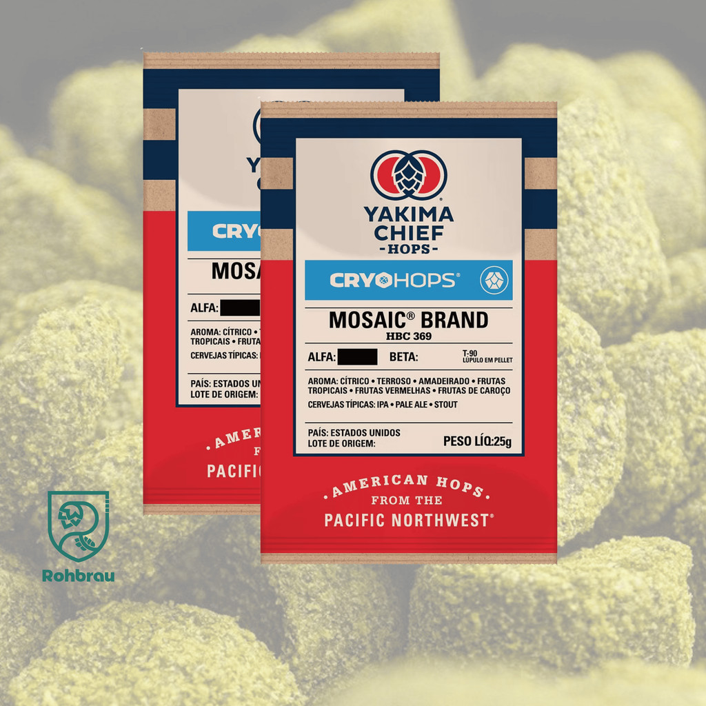 Lupulo Mosaic Cryo Hops em pellet - 50g