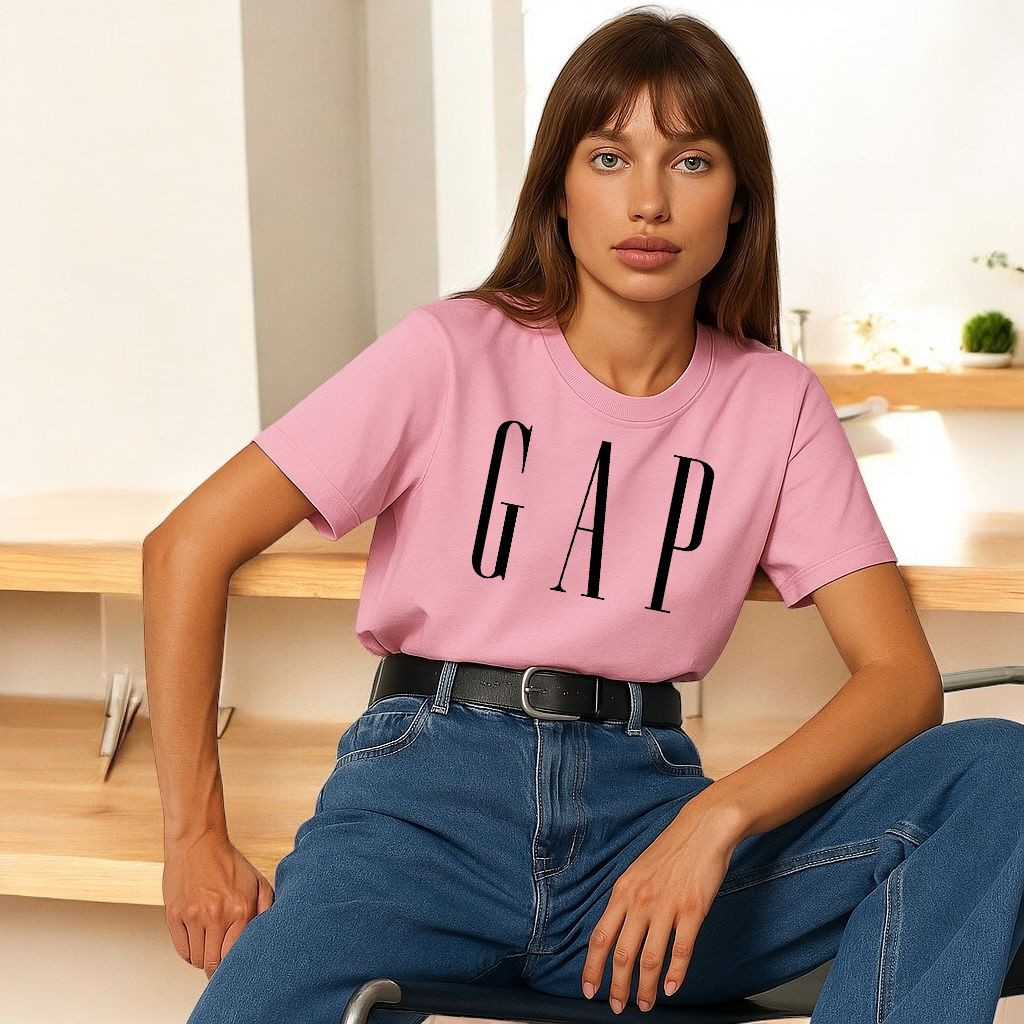 Camiseta Feminina da Gap Confortável Camisa Premium Streetwer GAP Blusinha Moda Feminina Básica