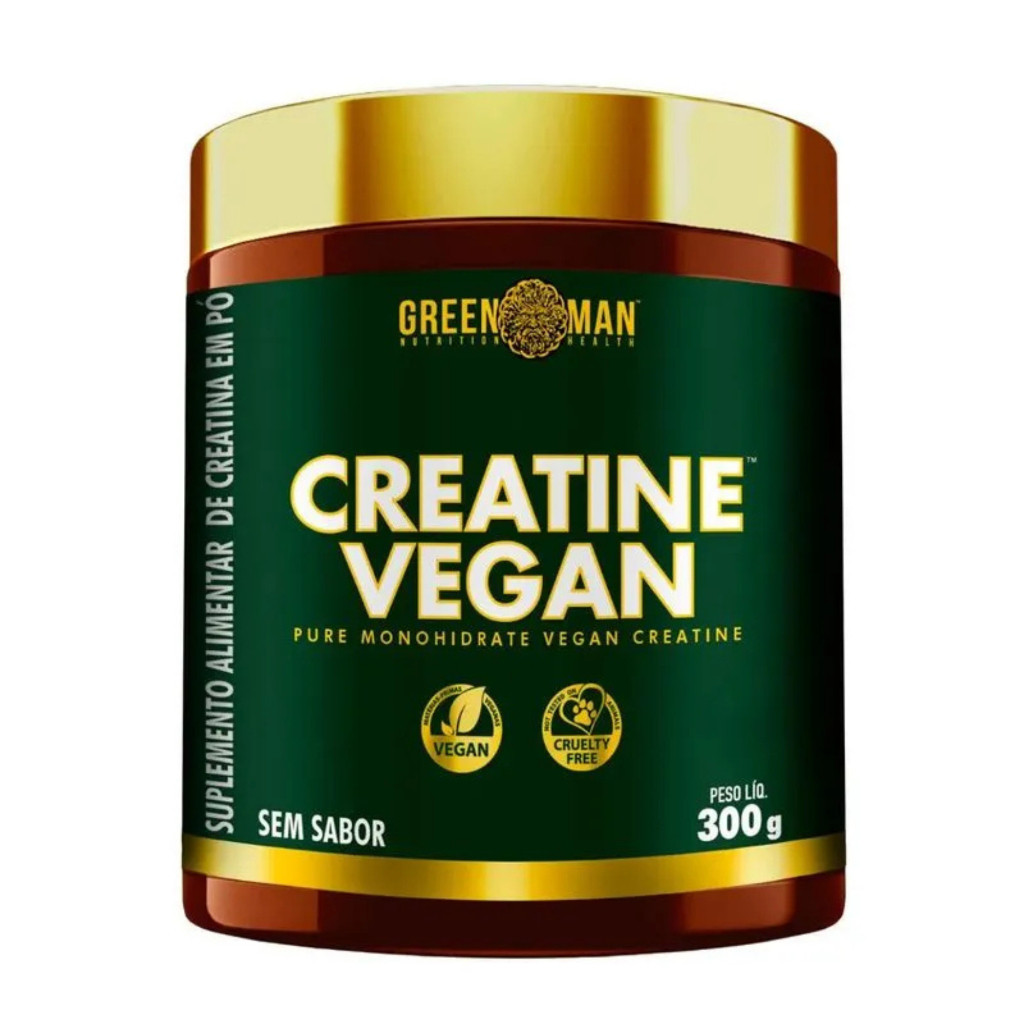 Creatina Vegan Black Skull Green Man 100% Pura Monohidratada