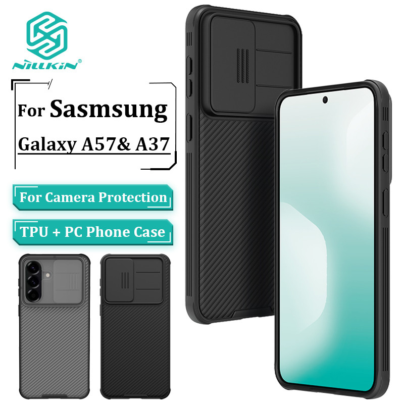 NILLKIN CamShield Caso Para Samsung Galaxy A57/A37/A17/A56/A36 Anti Impressão Digital À Prova De Choque Capa Traseira