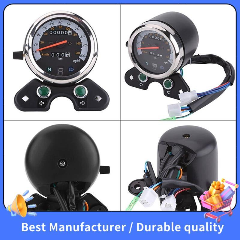 Para GN125 TU250 Universal Motocicleta Velocímetro Medidor Odômetro Retro Instrumento De Modificação
