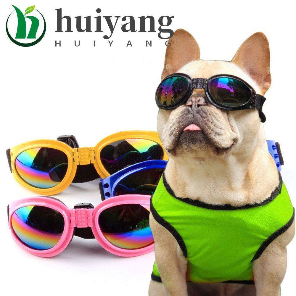 HUIYANG Óculos De Proteção Para Cães 6 Cores Animais De Estimação À Prova De Vento E D'água Suprimentos
