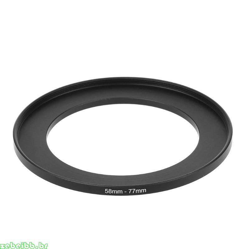zebeibb 58mm A 77mm Metal Step Up Anéis Adaptador Lente Filtro Câmera Ferramenta Acessórios