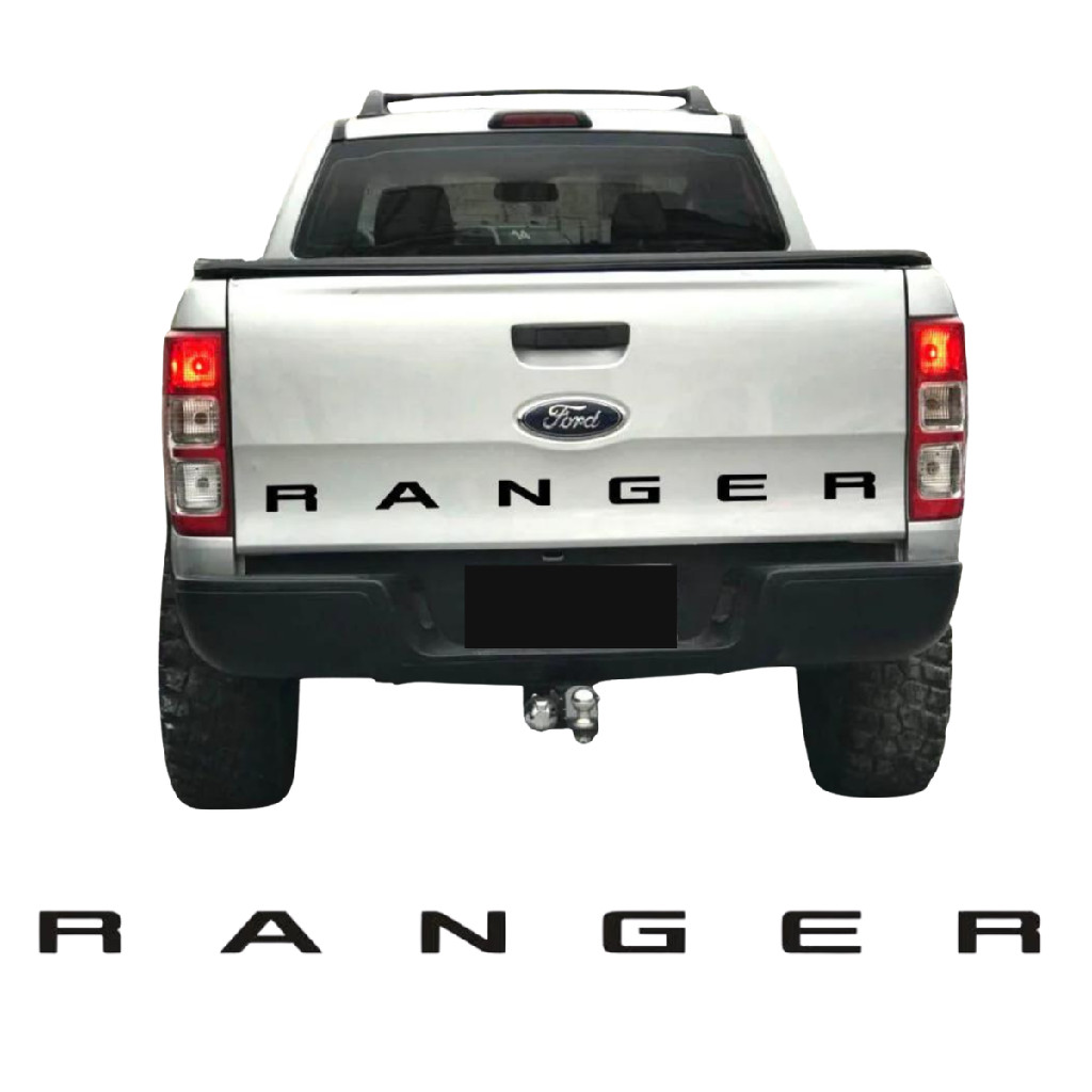 Faixa Tampa Traseira Preta Ranger 2013 2014 2015 2016 2017 2018 2019 Resinado