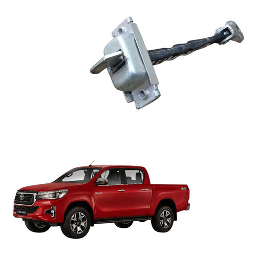Limitador Porta Toyota Hilux Dianteira Direita 2016 A 2021 Preto
