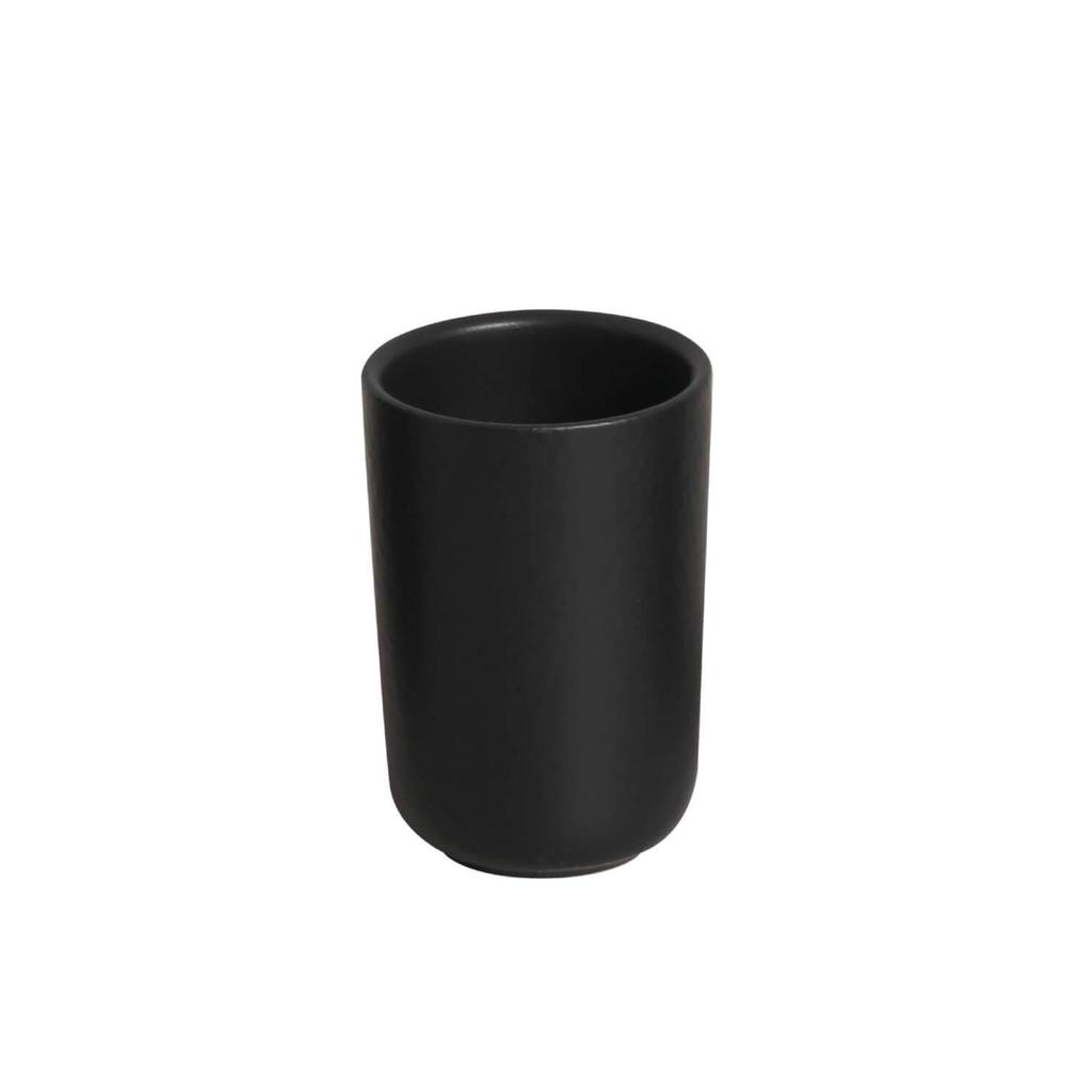 Conjunto com 4 Copos Neo Stoneware Preto Matte 110ml