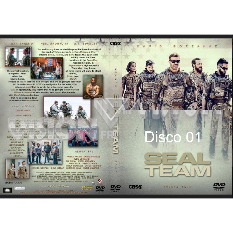 Dvd Seal Team - As 4 Temporadas Completas - Legendado ou Dublado - 14 Discos dvd
