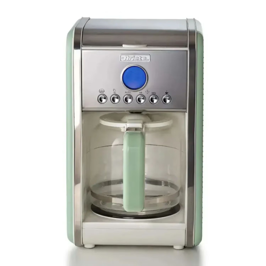 Cafeteira Elétrica Vintage Verde Ariete Programável com Filtro