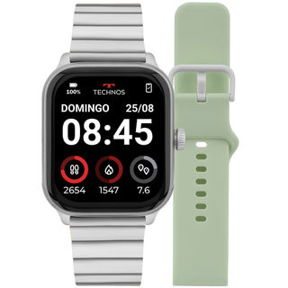 Smartwatch Technos Connect Max Pro Prata - TMAXPAB/9K