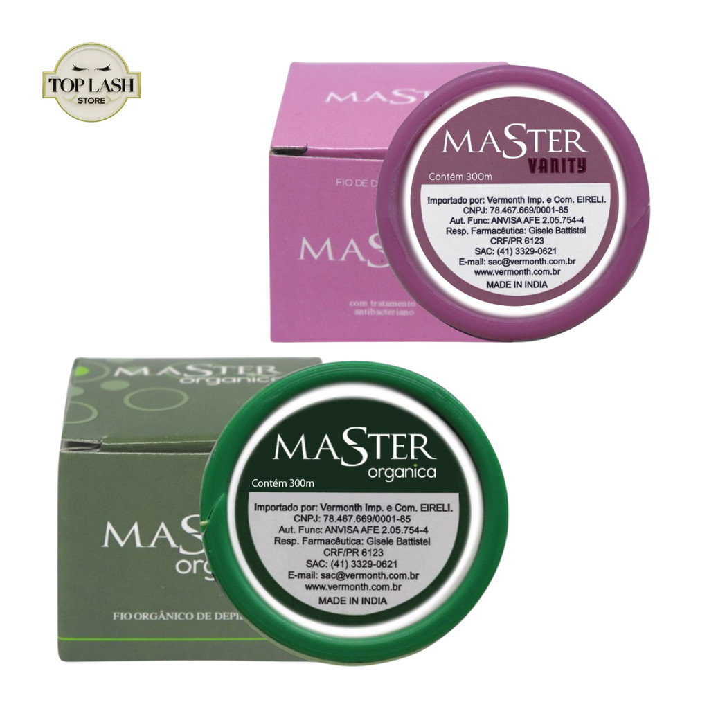 Linhas de Depilação Master Vanity e Orgânica (300m) Para Depilação Facial e Design de Sobrancelhas