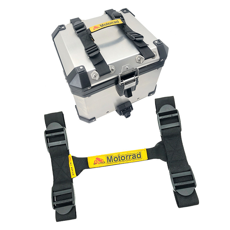 2 Pçs Nova Liga De Alumínio Caixa Lateral Lidar Com Corda Para universal Motocicleta Bagagem Cinta