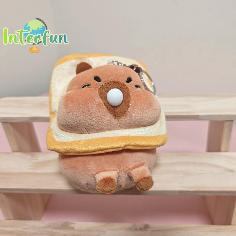 [InterfunB] Desenho Animado Fofo De Pelúcia Estudante Bolsa Escolar Pingente Boneca Chaveiro Acessórios 12 Cm [Novo]