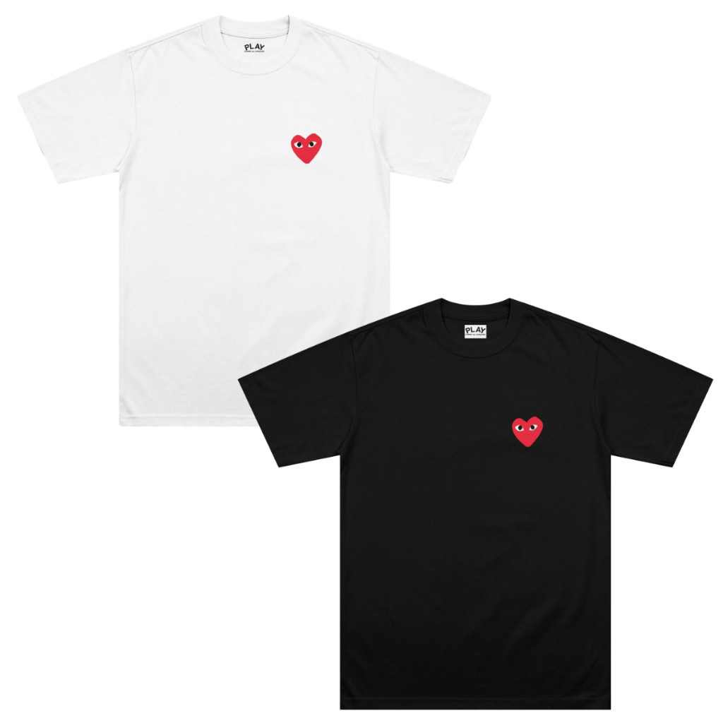 Kit com 2 Camisetas Streetwear Estampa CDG Classic Básicas