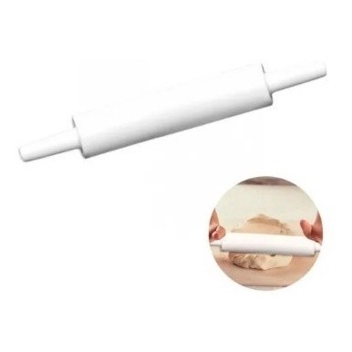 Rolo De Massa Doméstico 39 cm De Plástico Branco Rolo Para Massa