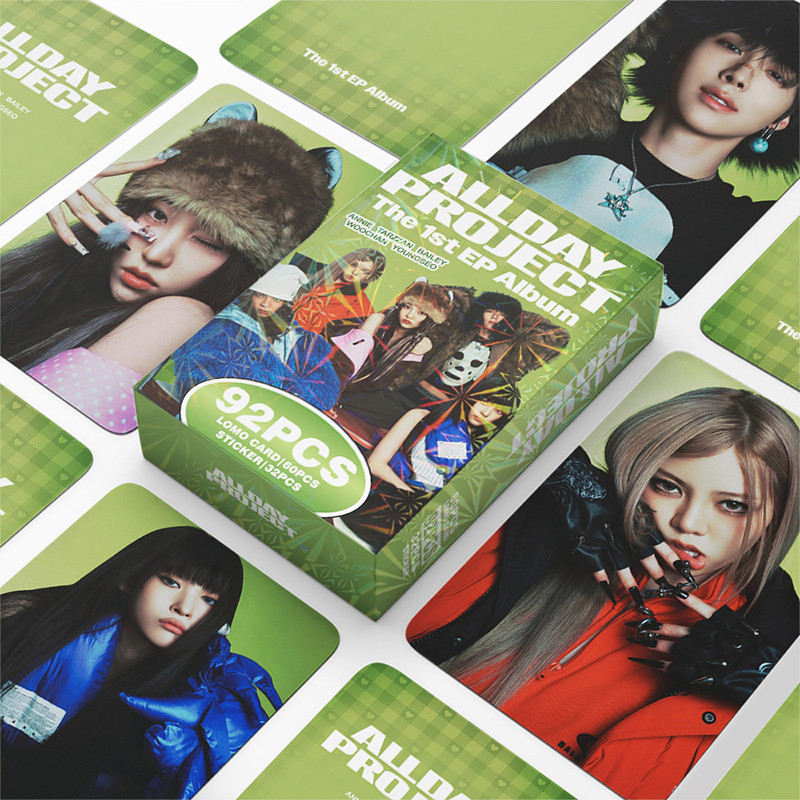 92 Pçs/Caixa ALLDAY PROJECT Photocards The 1st EP Album KPOP LOMO Cartão De Coleção De Adesivos em Oferta na Shopee