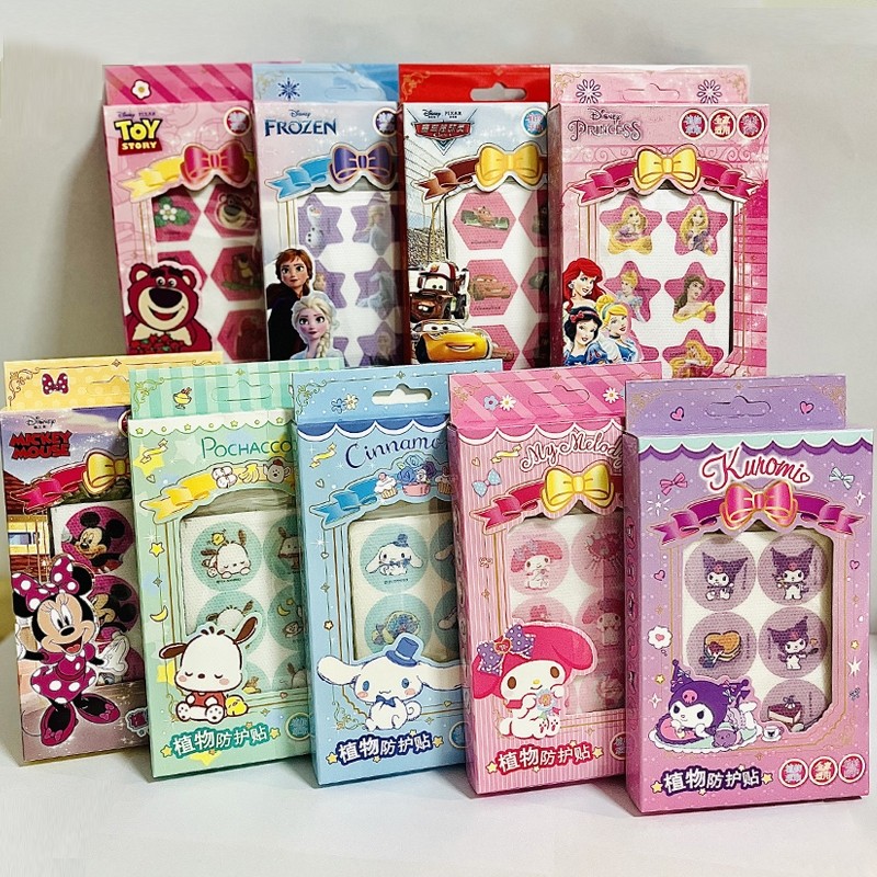 48 Adesivos Elsa Genuíno Bebê Planta Óleo Essencial Anti-Mordida Dos Desenhos Animados Mosquito Crianças Ao Ar Livre Rep