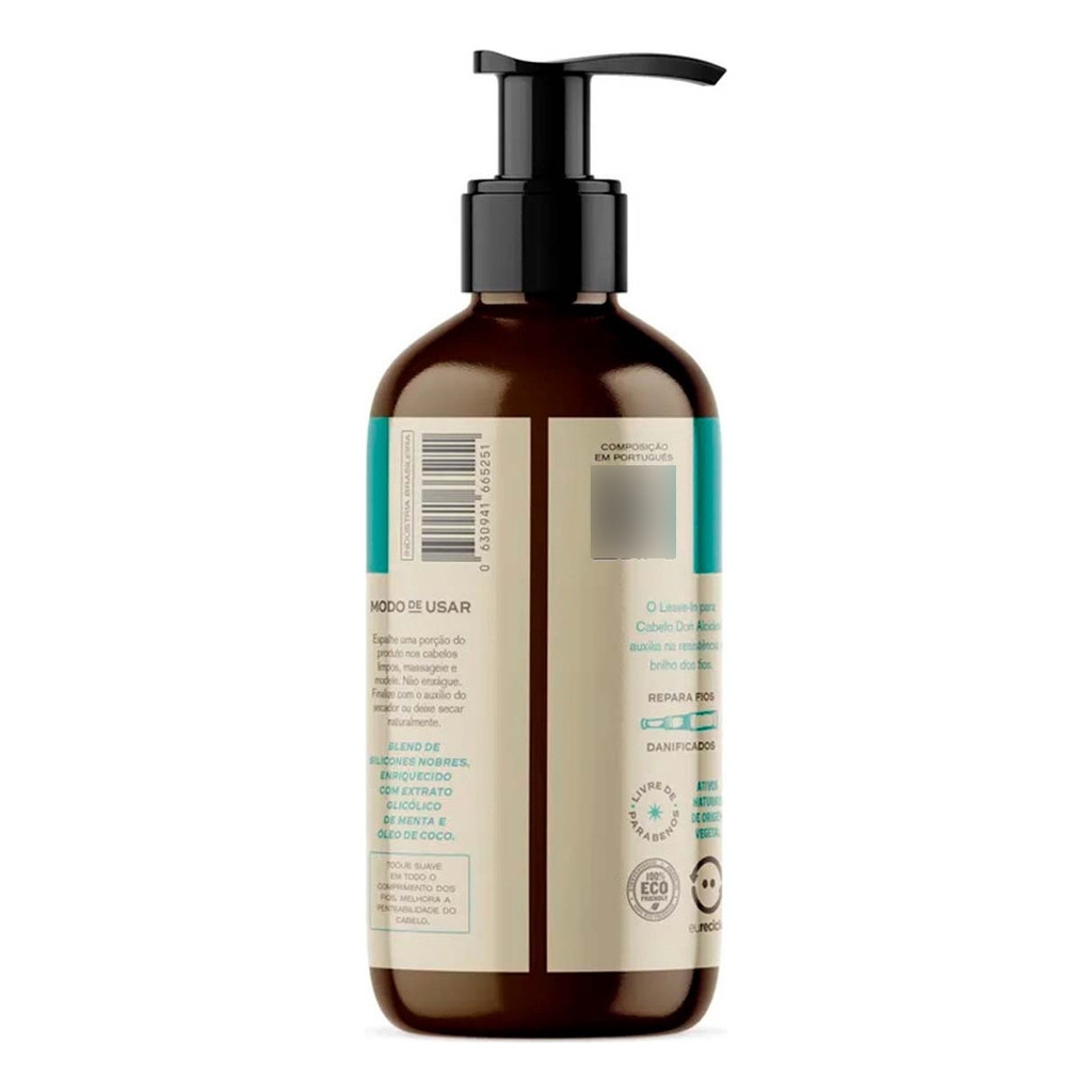 Detalhes do Leave-in Para Cabelo Masculino Calico Jack 450g Don Alcides