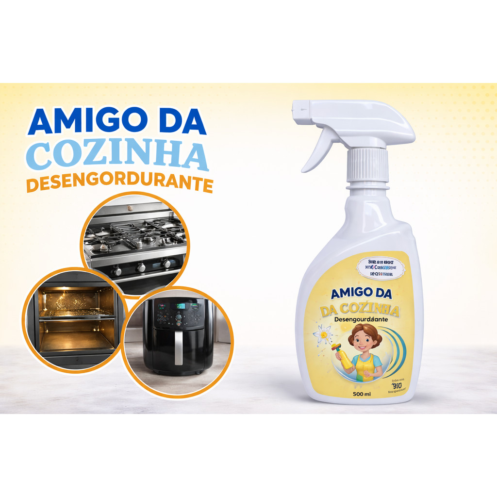Desengordurante Flotador Limpeza Pesada Fogão Forno Air Fryer Limpador Instantâneo Amigo do Lar