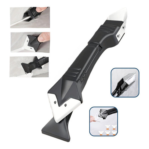 Espátula Raspador Rejunte Silicone Multiuso Aplicador Acabamento Inox Piso Parede Limpeza Obra Ferramenta Profissional