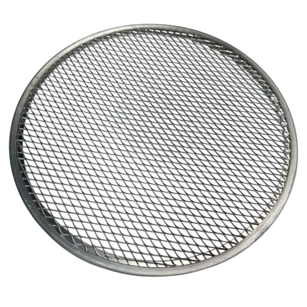 TELA PARA PIZZA REDONDA 29,7x29,7CM EM ALUMINIO TELA DE PIZZA PIZZARIA