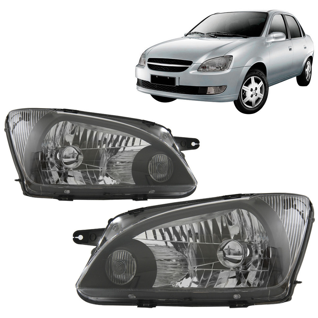 Farol Corsa Classic 2011 2012 2013 2014 2015 2016 Máscara Negra