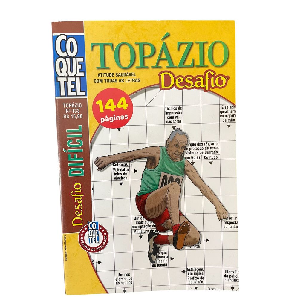 Livro Coquetel Palavras Cruzada Topázio Desafio - Ed. 133 em Oferta na Shopee