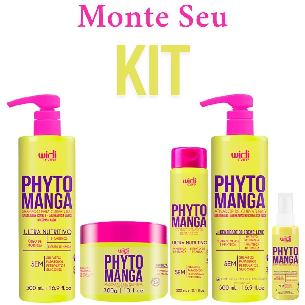 Phytomanga Widi Care: Monte Seu Kit Perfeito de Nutrição! em Oferta na Shopee