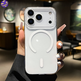 Capa para IP 17 17 Pro 17 Pro Max Acrílica Transparente com MagSafe Ultra Fina em Oferta na Shopee