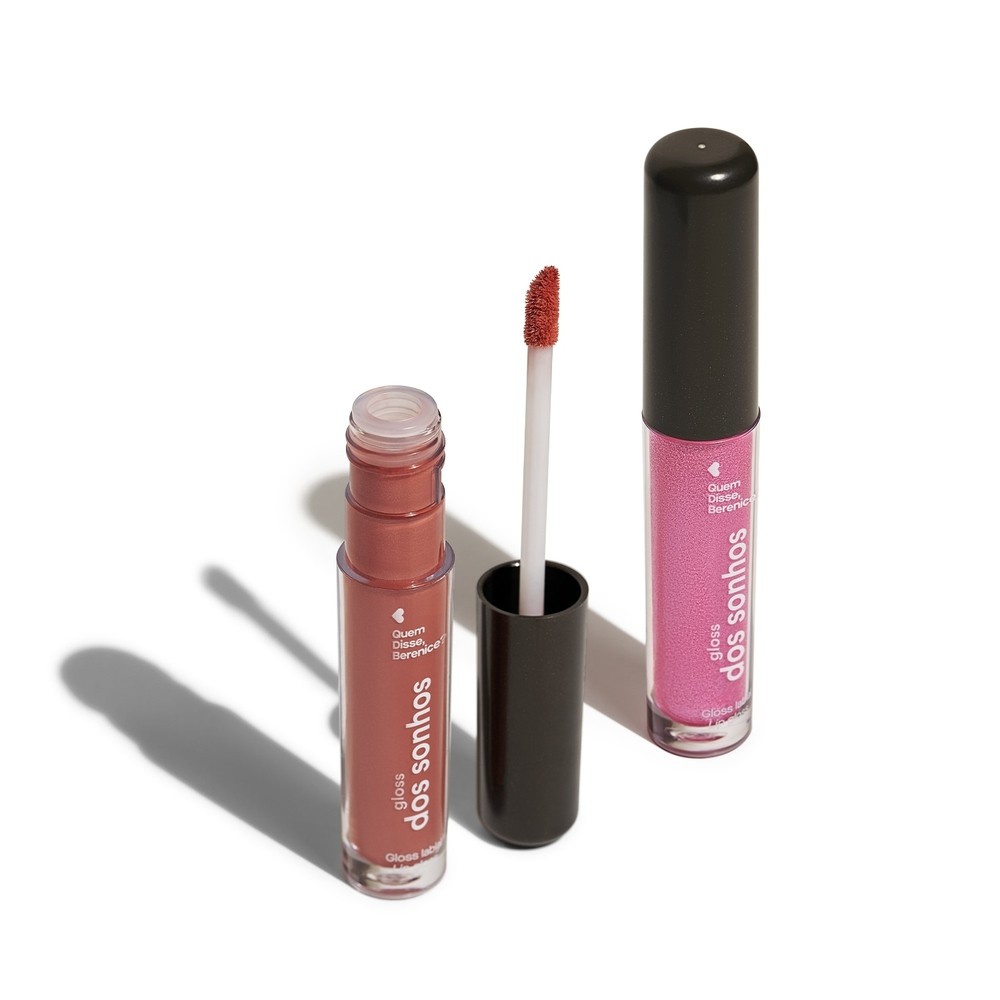 Combo Gloss Dos Sonhos: Rosa Rosadex 4ml + Nude Malvalex 4ml