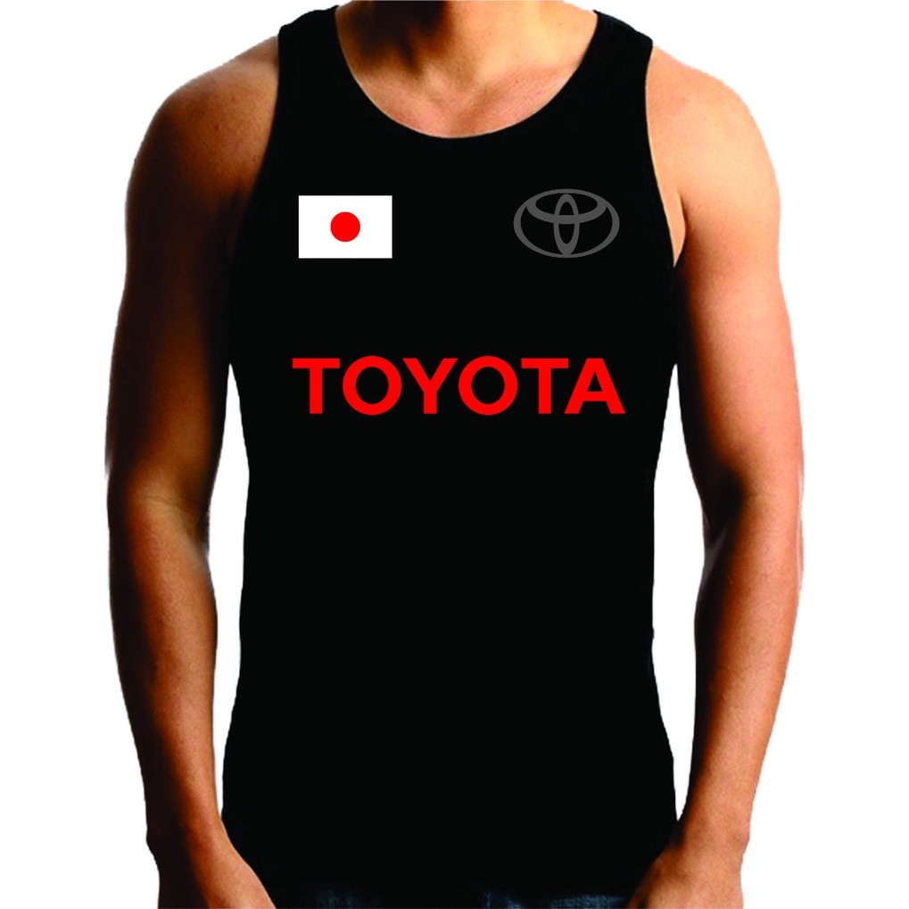 Camiseta Camisa Regata Algodão Toyota Logo Carro Estampado