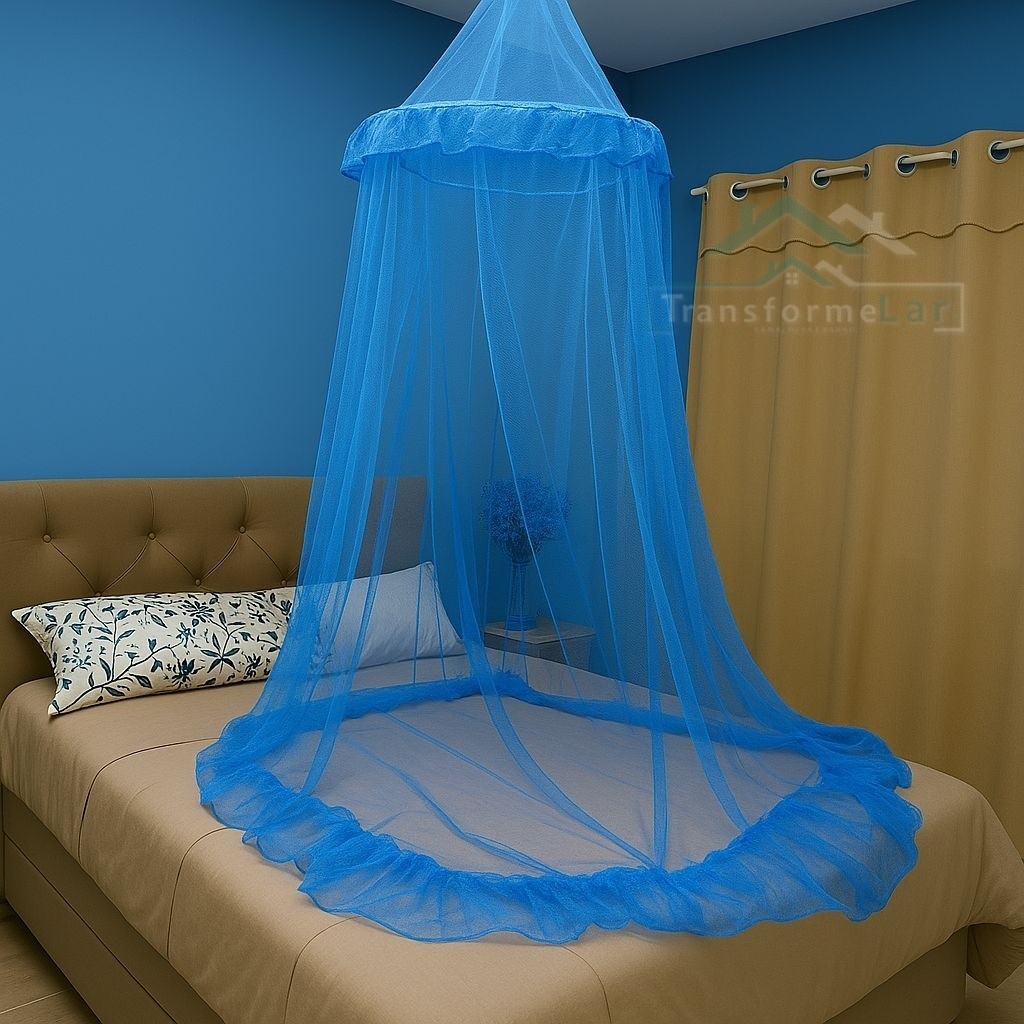 Mosquiteiro Teto Casal Box Queen C/ Elástico - Promoção em Oferta na Shopee