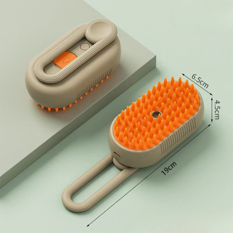 Escova A Vapor Para Gatos Cães 3 Em 1 Escovas Elétricas De Pêlos