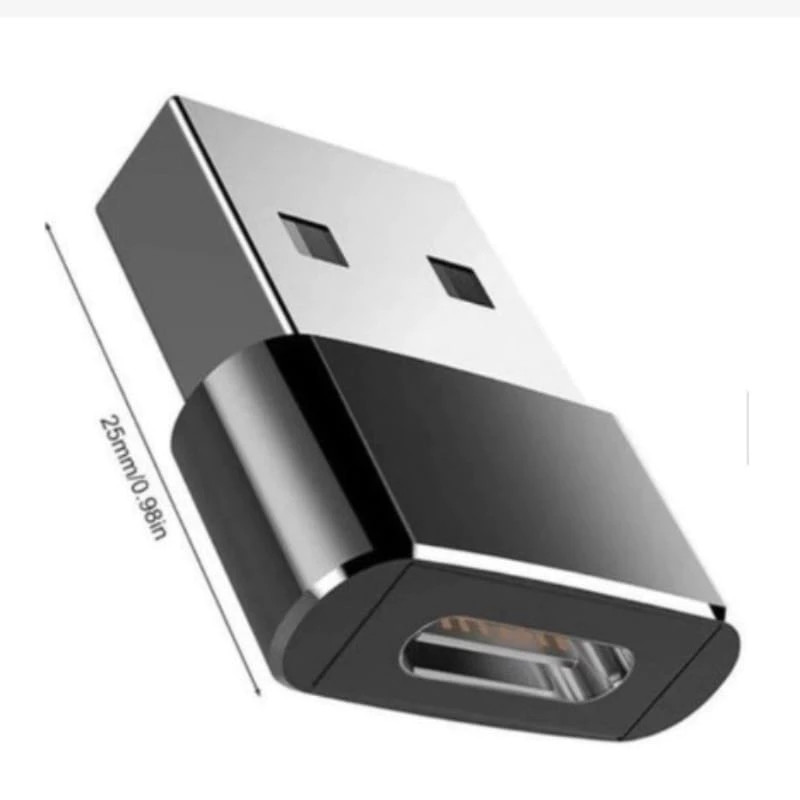 Adaptador Plug Usb Tipo C Para Usb 3.0 Macho Dados Otg