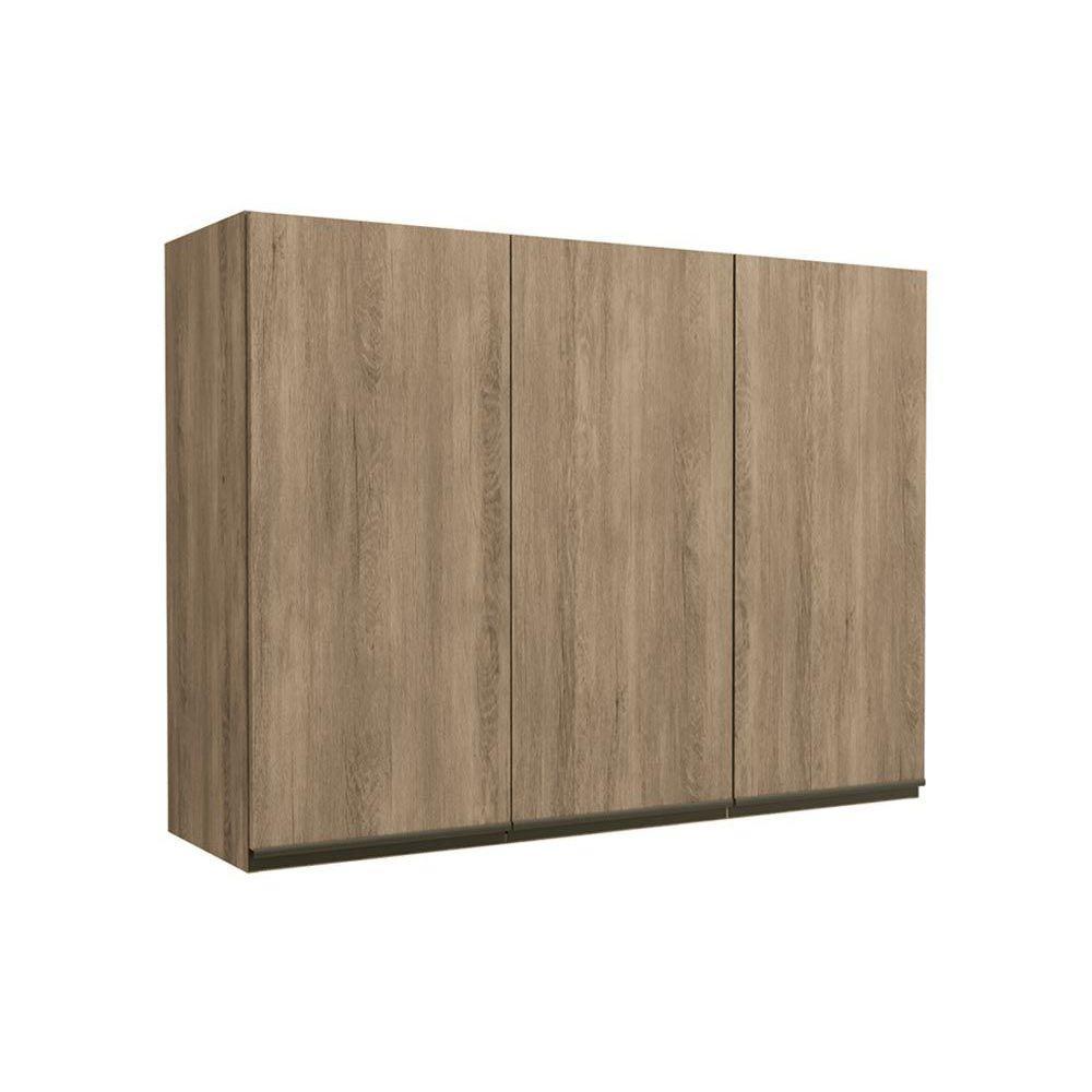 Armário Aéreo Cozinha Modulado Maxxi G766 3 Portas 120cm Nogal - Kappesberg em Oferta na Shopee