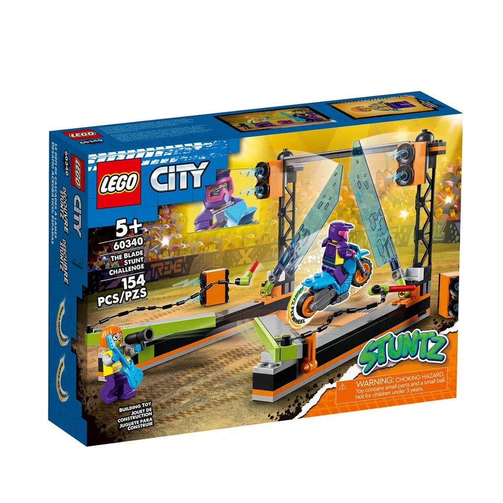 Stuntz O Desafio De Acrobacias Com Laminas 154 Peças 60340 Lego