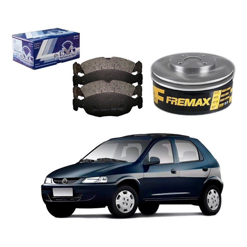 Kit Disco Pastilha Dianteiro Celta 1.0 1.4 2000 A 2009