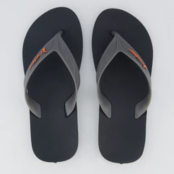 Chinelo Rider Street Preto e Laranja