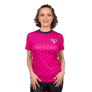 Camiseta São Paulo Hyperbole Soberana Feminina Rosa em Oferta na Shopee