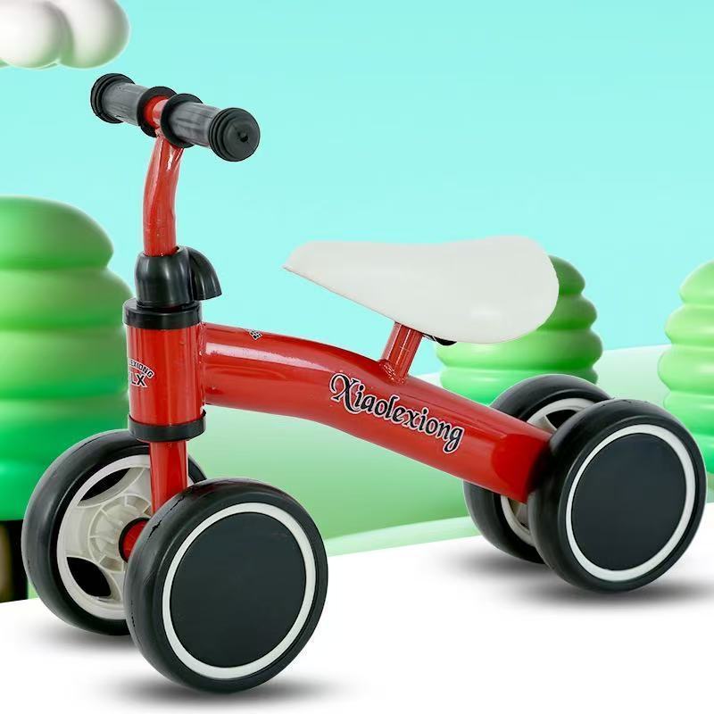 Carro de equilíbrio infantil de quatro rodas sem pedais para crianças de 1 a 3 anos--3601