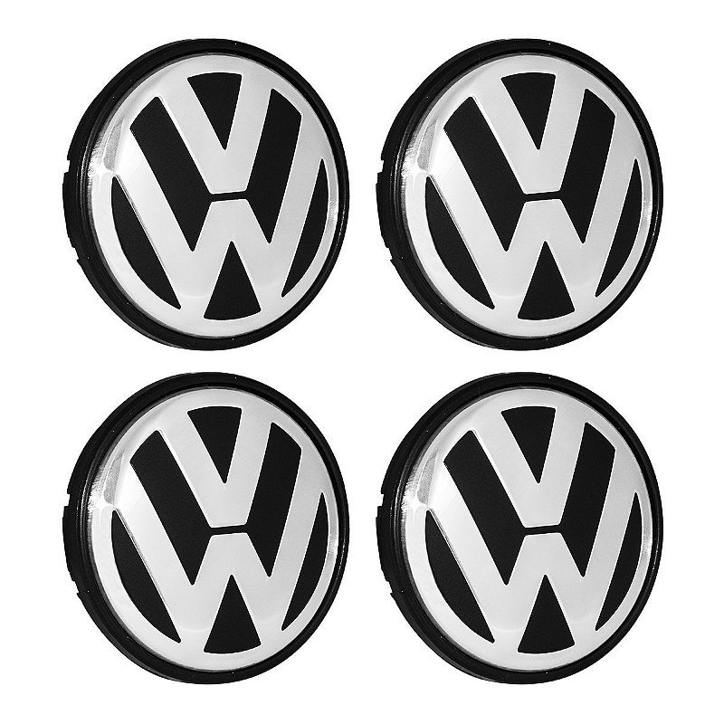 Kit Calotinha Miolo Centro Roda Original Vw Polo Voyage 56mm Modelo Original