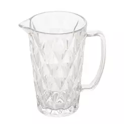 Jarra de Vidro Diamond 1L Lyor Incolor - Jarra Transparente para Água, Sucos e Mesa Posta