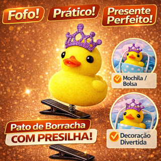 Presilha de Cabelo Pintinho Amarelo | Acessório Cabelo Maluco para Escola e Volta às Aulas