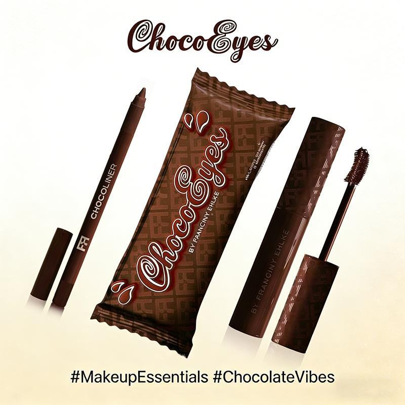 Kit Máscara e Delineador ChocoEyes, Delineador Preciso e Resistente, Perfeito para Dia e Noite no Brasil