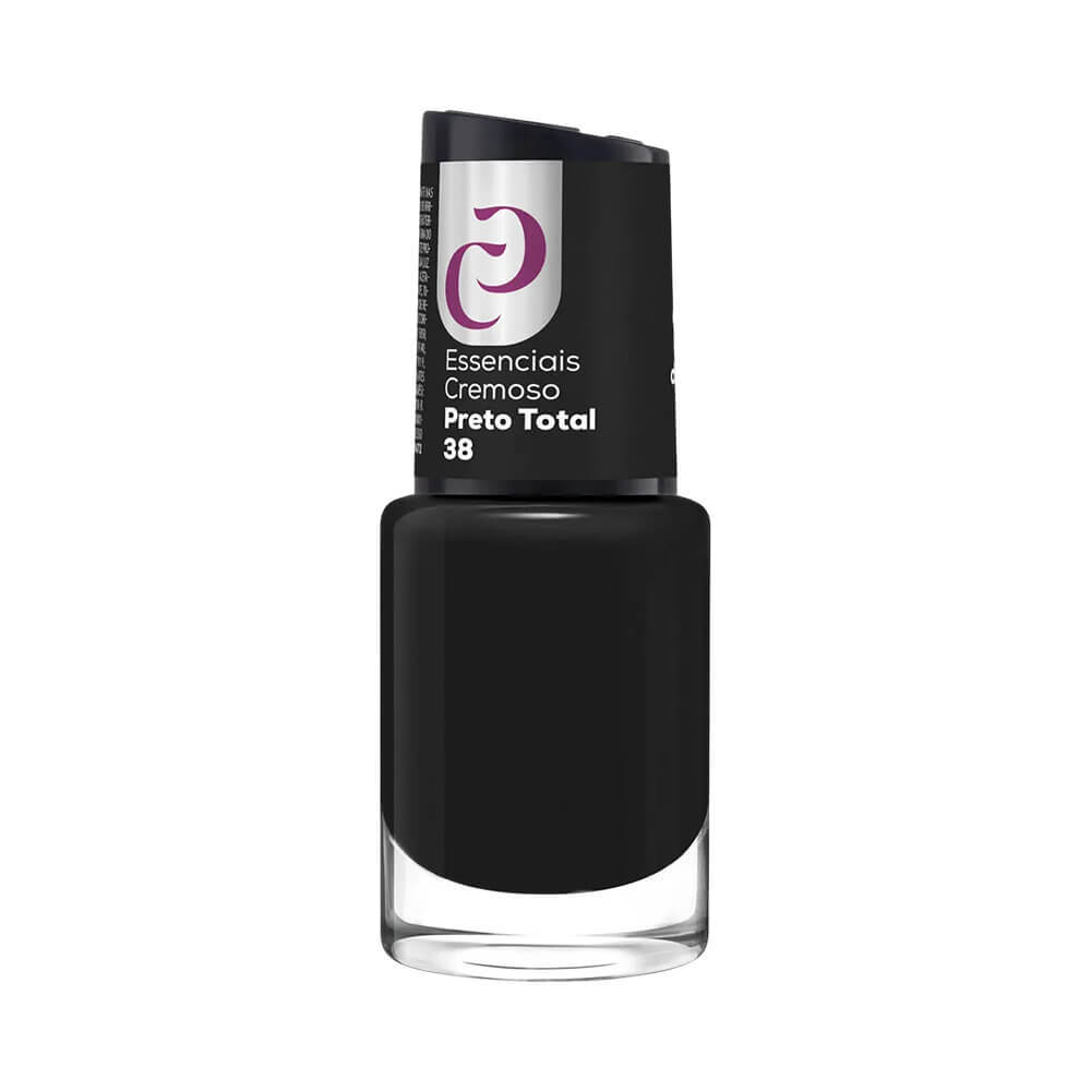 Esmalte Cora Essenciais Cremoso Preto Total em Oferta na Shopee